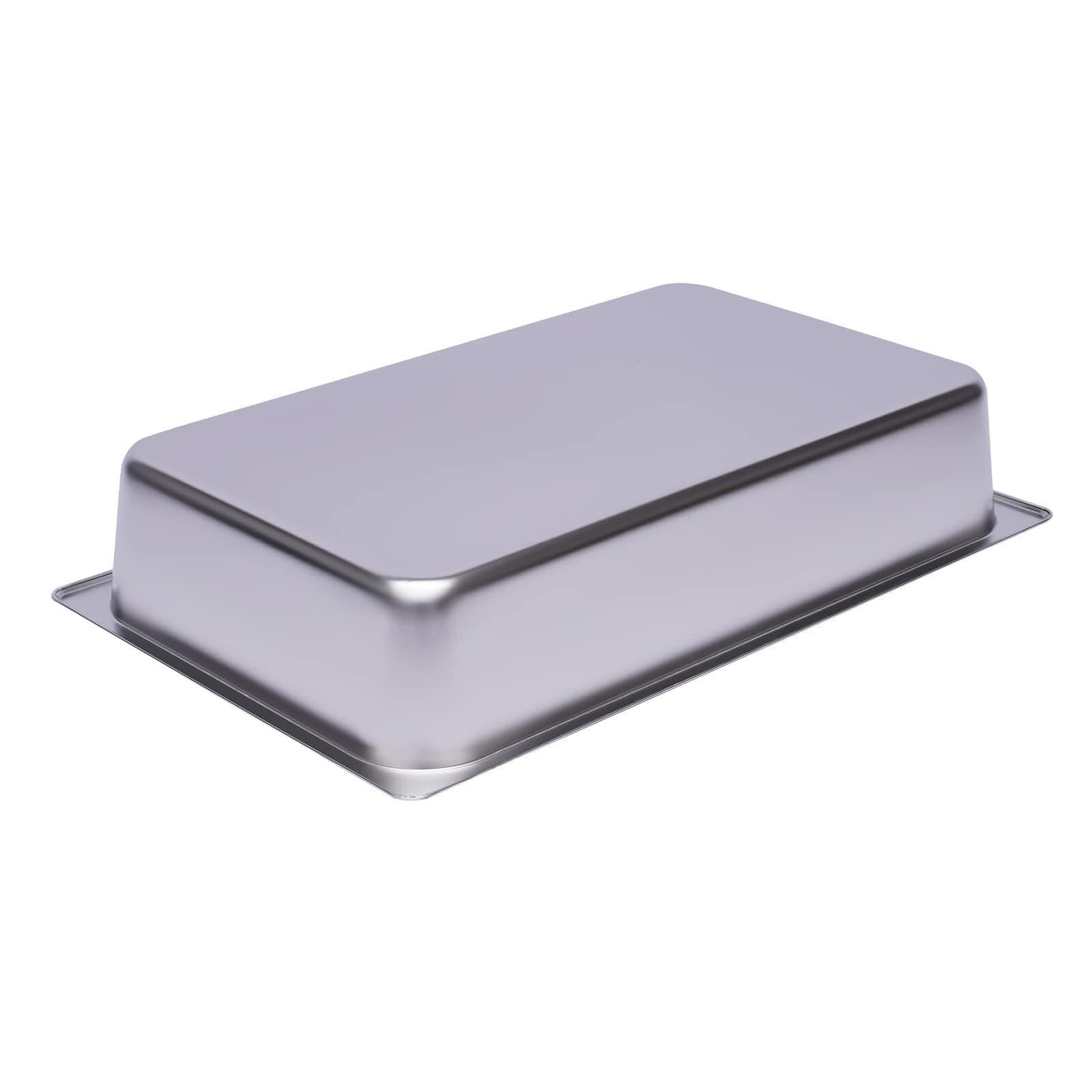 Bandeja GN 1/1, 6 unidades, 100 mm de profundidad | Bandejas GN 1/1 profundas, acero inoxidable 201, aptas horno y lavavajillas.