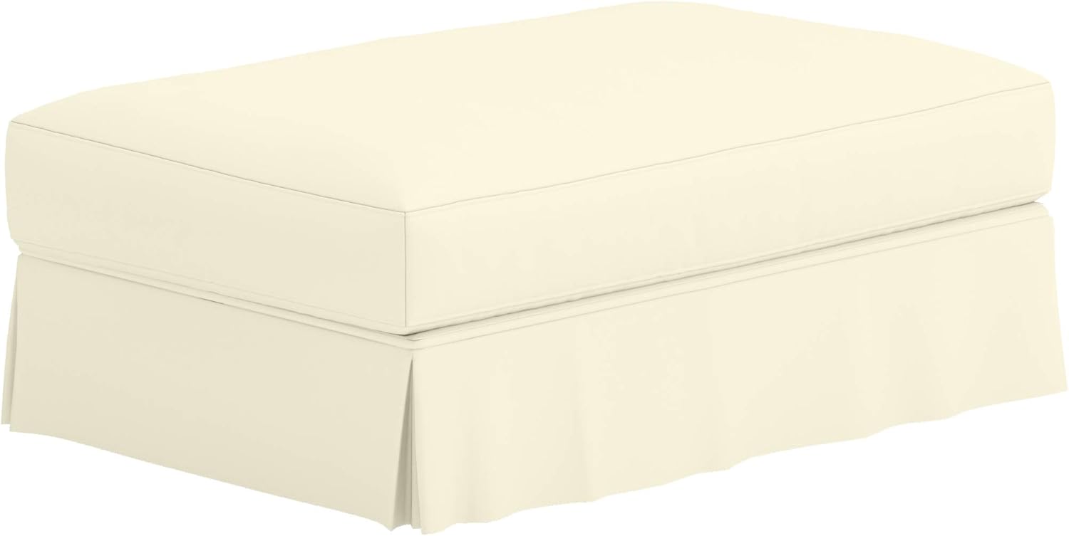 Cotton Hovas Ottoman Cover Replacement, Custom Made for