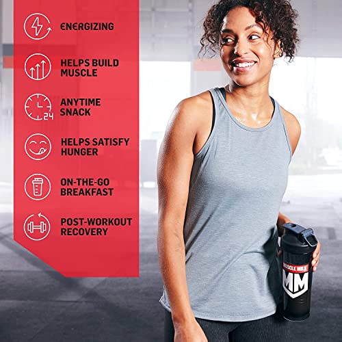 Image of Muscle Milk Genuine Protein Powder, Chocolate, 1.93 Pounds, 13 Servings, 32g Protein, 2g Sugar, Calcium, Vitamins A, C & D, NSF Certified for Sport, Energizing Snack, Packaging May Vary