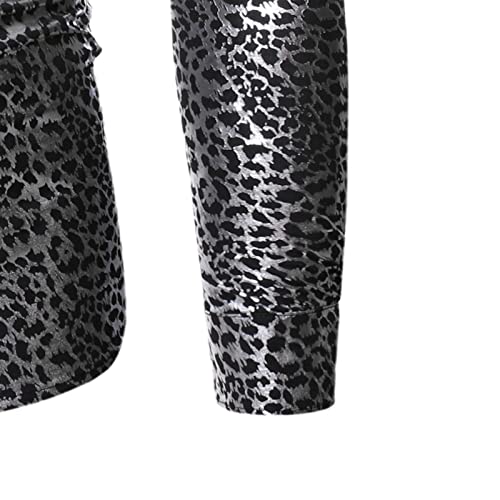 Herfst heren shirt met lange mouwen Mode Print Trend Knappe Slim Stretch Street Veelzijdig Temperament Commuter Casual Flower Shirt - Afbeelding 4