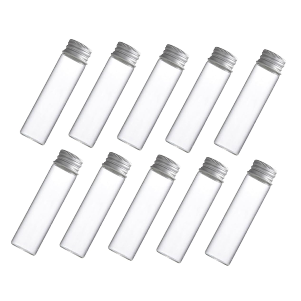 ERINGOGO 30piezas Frascos De Vidrio Con Tapa De Rosca Botellas De Ensayo Transparentes De Recipientes Para Líquidos Condimentos Manualidades Joyería Regalos De Fiesta