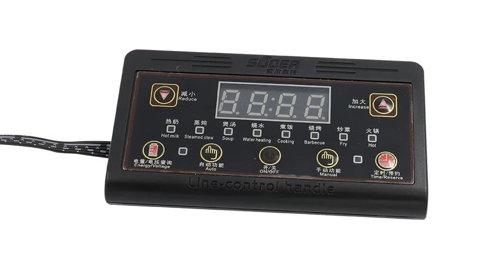 Image of RASHRI 1800W Induction Cooktop PCB Board with Digital Display Panel | Universal Main Circuit Board Replacement Kit | Stable Performance Induction Stove Repair Board with Heat Sink
