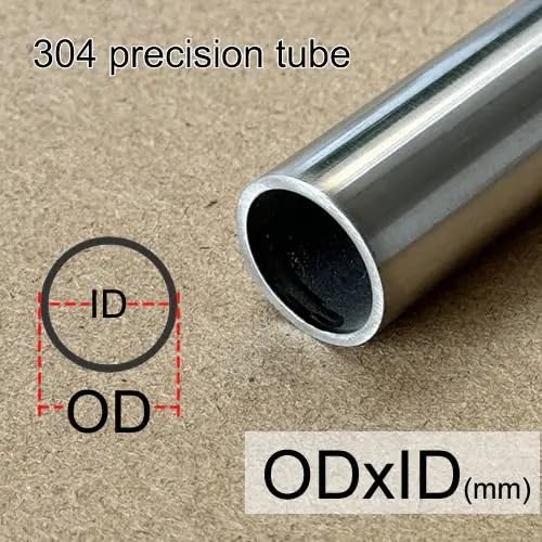 1PC 304 Tubo di Precisione ODxID 6x5 6x4 6x3 8x7 8x6 8x5 9x7 9x6 10x9 10x7mm Piccolo Calibro Tubo di Acciaio Inossidabile Hollow Luminoso Parete Sottile(OD8 ID7)