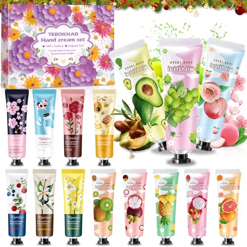 TEBOKHAD Crema De Manos Mini, 15pack Juego De Regalo De Crema De Mano, Crema Protectora De Manos Reparadora Hidratante Nutritiva Regalos Para Navidad, Acción De Gracias TEBOKHAD Crema De Manos Mini, 15pack Juego De Regalo De Crema De Mano, Crema Protectora De Manos Reparadora Hidratante Nutritiva Regalos Para Navidad, Acción De Gracias