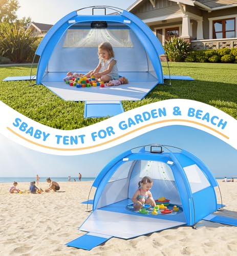 Dsquu Baby Beach Tent with Cooling Fan