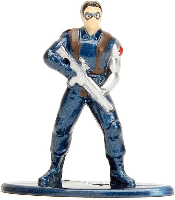 Jada Toys Marvel Winter Soldier, 1973 Chevrolet Camaro, incl. Winter Soldier figure, Die-Cast 1:32 scale model car (14 cm), metal car for collectors and children from 8 years