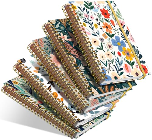 Cuadernos A5 de rayas Heveboik el regalo floral perfecto para notas