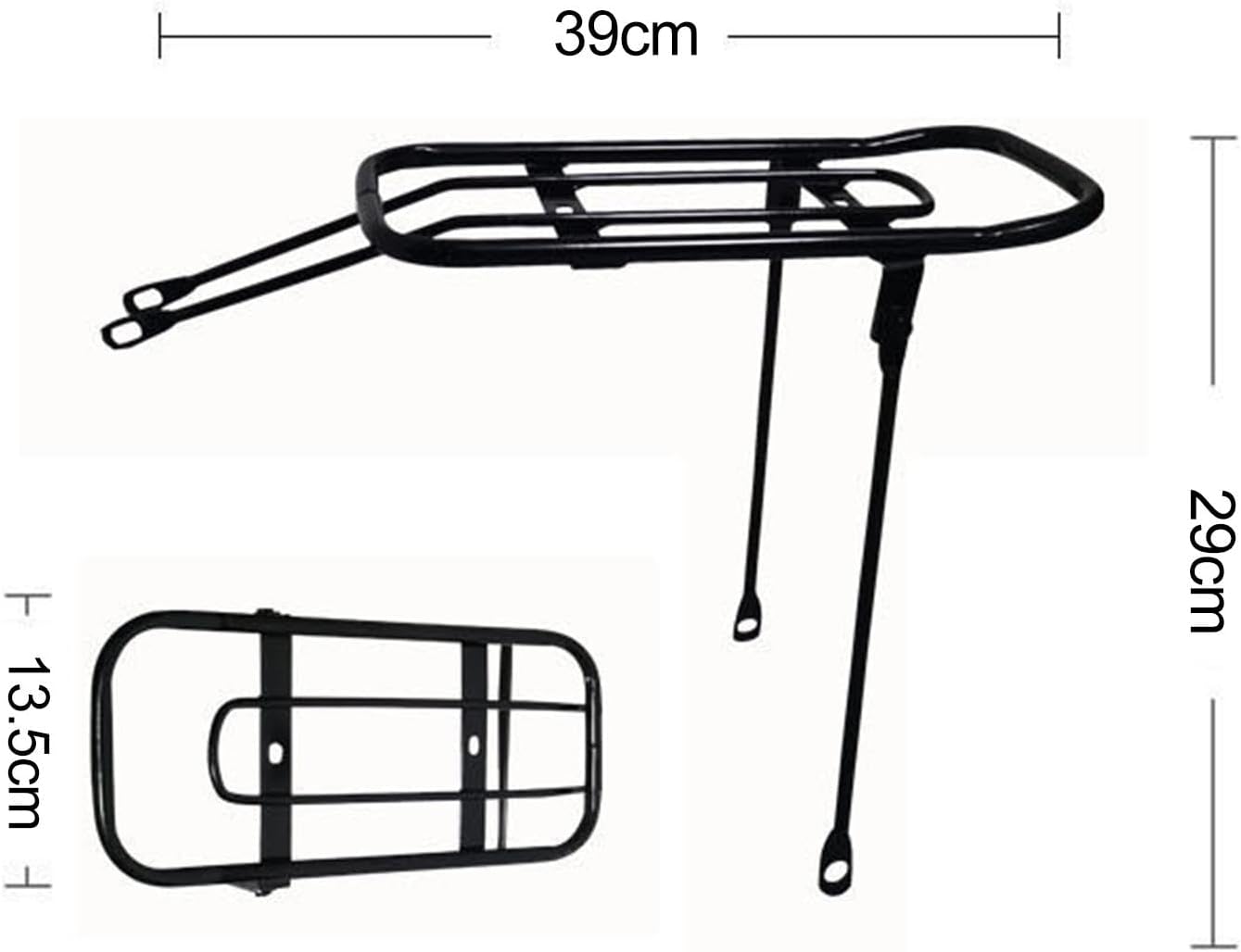 Kids Bicycle Rack Bike Rear Rack Shelf Panniers Back Seat Metal Bicycle Rear Luggage Rack for Mountain