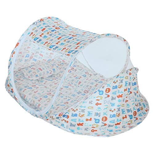 KASSY POP CURATED JUST FOR YOU Baby Boy's and Baby Girl's Thick and Comfortable Cotton Protective Bedding with Mosquito Net and Pillow (0-24 Months)