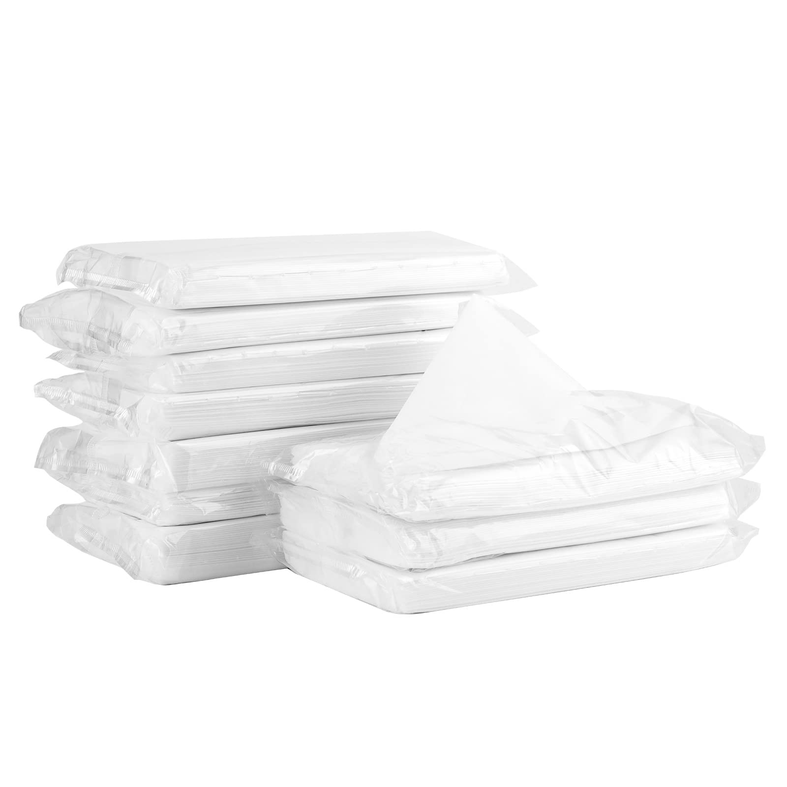 10-Pack Extractable Paper Tissue Vehicle Hanging Sun Visor Paper Artificial Napkin Refill Car Tissue Box Interior Accessories (24 Sheets Each Pack,6.5x 3.6 Inches)