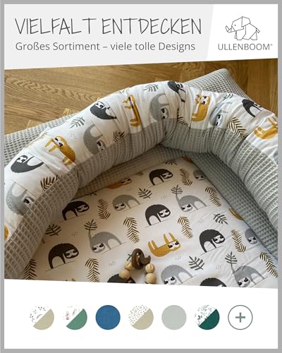 Ullenboom ® Rivestimento Per Fasciatoio 75X85 Cm Bradipo Grigio (Made In Eu) - Coprifasciatoio In Cotone Naturale, Coperta Per Il Fasciatoio, Motivo: Stelle, Pois - 7