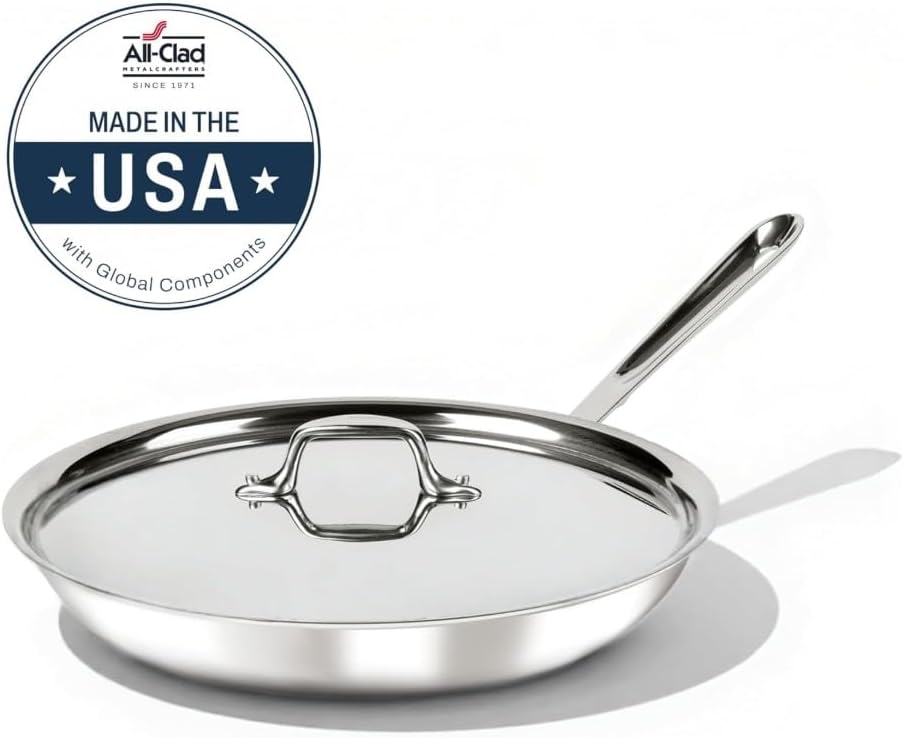 All-Clad D3 Tri-Ply Stainless Steel 12-Inch Skillet thumbnail 3