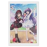 デート・ア・ライブ ダイヤモンドビーズアート キット 四角いビーズ 5D 全面貼り付けタイプ 壁掛け 飾り 絵画 20×30cm 5s0904028yue6-1