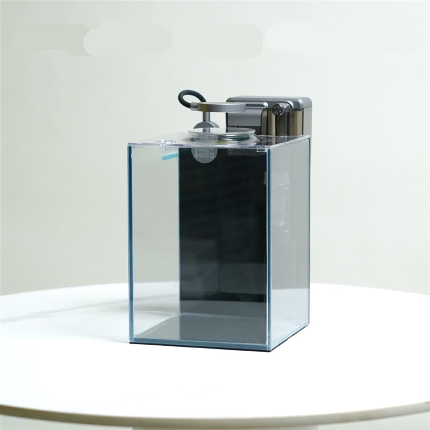 Fish Bowl Ultra White Glass Aquarium Fighting Fish Ecological Tank Living Room Home Desktop Office Small Self-circulating Aquarium with Accessories Aquariums