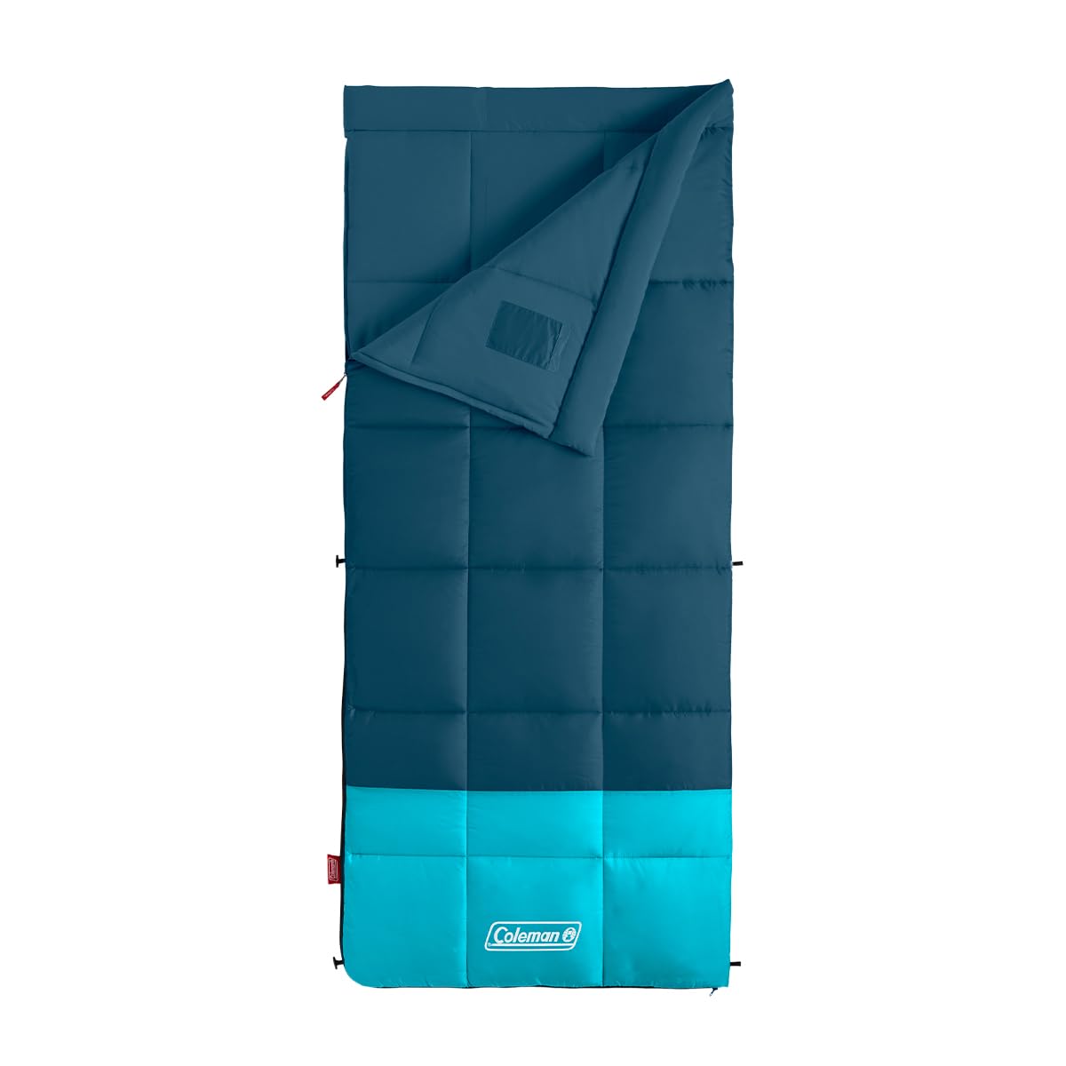 Coleman Kompact 20°F/30°F/40°F Sleeping Bag, Cool-Weather Adult Sleeping Bag with Heat Retention, Stuff Sack, & Snag-Free Zipper, Great for Camping, Sleepovers, Guests & More