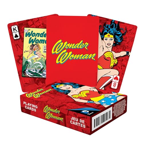 AQUARIUS DC Comics Wonder Woman Playing Cards - Wonder Woman Themed Deck of Cards for Your Favorite Card Games - Officially Licensed DC Comics...