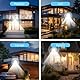 kelinvmi 30W LED Strahler Außen, 3000lm LED Flutlicht Außenleuchte, 4200K Warmweiß IP66 Wasserdicht Außenbeleuchtung für Garten, Garage, Haus, Hof, 50cm Drähte ohne Stecker, 2-Packung.