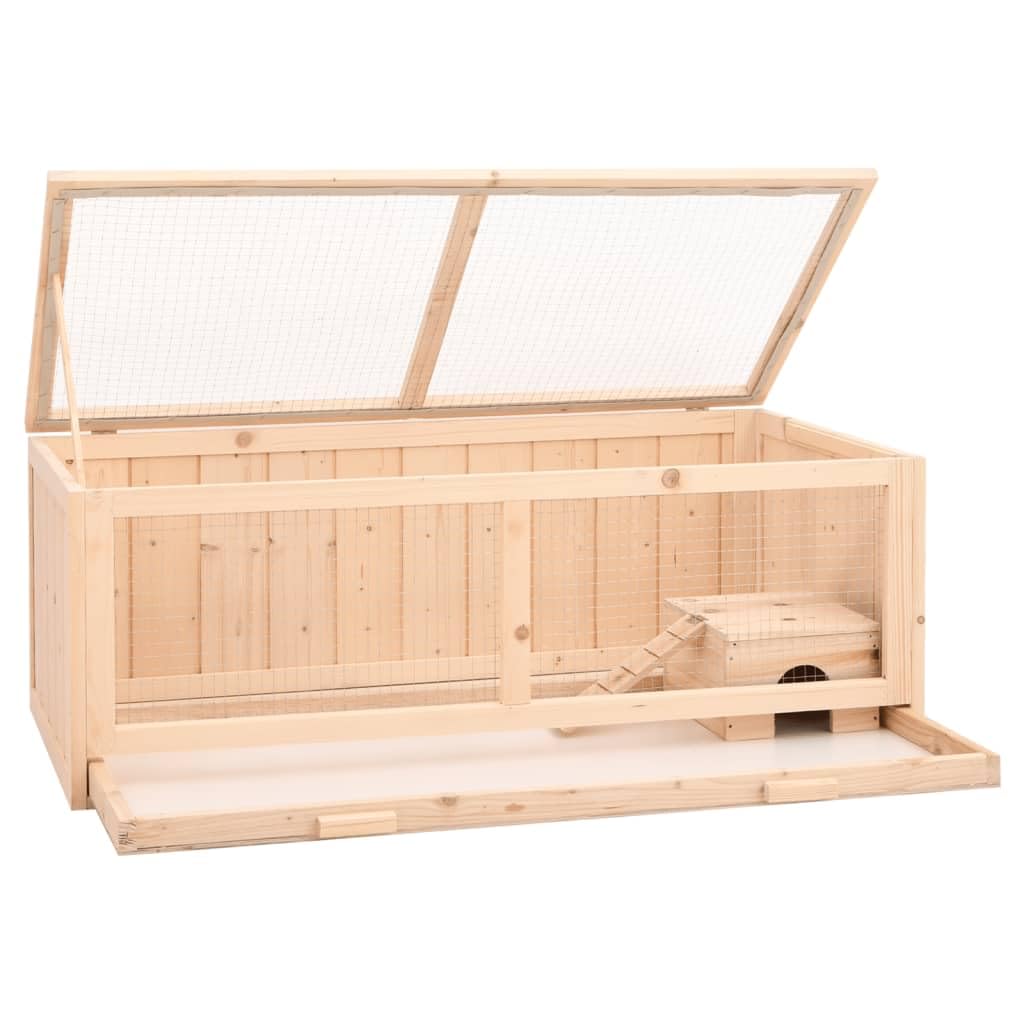 Hamsterkäfig 104x52x38 cm Massivholz Tanne Hamster Haus aus Holz