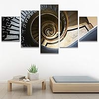 SIGNWIN 5 Panel Canvas Wall Art Solid Structures for Home Decorations Ready to Hang - 60