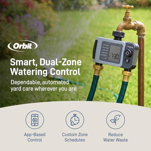 Image of Orbit 24637 B-hyve XD 2-Port Smart Hose Watering Timer with Wi-Fi Hub