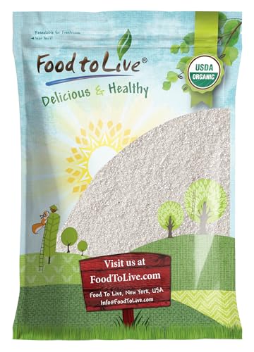 Food to Live - Gluten Free Organic White Polenta, 10 Pounds - Classic Non-GMO Cornmeal. Vegan, Kosher Corn Grits. Great for Hot Cereal and Porridge