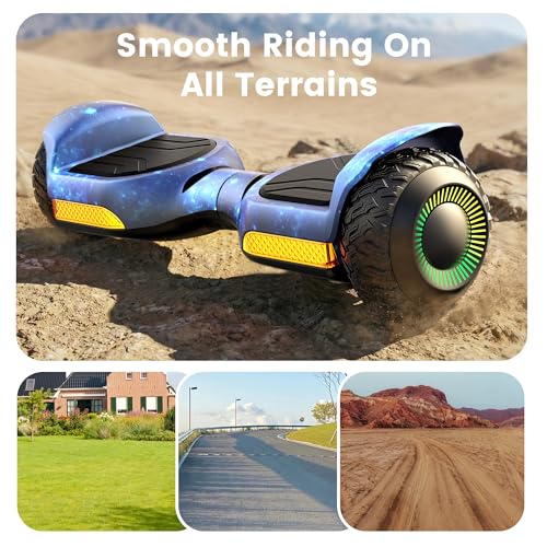 Image of Gyroor Self Balancing Scooter New G13 All Terrain Balancing Scooter with LED Lights, Self Balancing Off Road with Bluetooth for Kids ages 6-12 and Adults