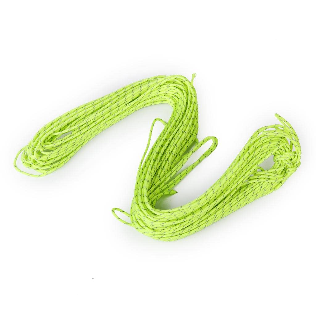 Merishopp 1.8MM Green Reflective Guyline Tent Rope Guy Line Camping Cord Paracord Sporting Goods|| Outdoor Sports|| Camping & Hiking|| Tents & Canopies|| Tent & Canopy Accessories