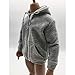MonkeyJack 1/6 Scale Gray Zipped Hoodie Sweater Clothes Accessory For 12'' Male Figure