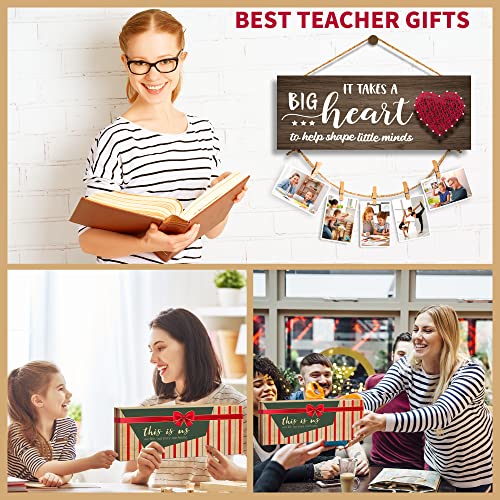 Teacher Appreciation Gifts Teacher Gifts For Women From Student Birthday Gifts For Teacher Thank You Gifts For Best Teacher Photo Holder Wall Decor Sign Clips Twine For Photo Hanging Picture Frame #TOP5