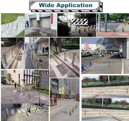 Générique Cônes de signalisation et bornes Amovibles - Balises de sécurité de 60 cm/24 Pouces pour parkings, allées et sécurité routière (Lot de 4)