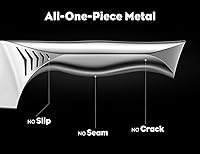 Vista 5 de BRODARK Kitchen Knife Set with Block - 15-Piece Knife Block Set with Built-in Sharpener - High Carbon Stainless Steel Kitchen Knives Set for Kitchen