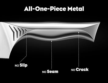 BRODARK Knife Block Set + Steak Knives Set of 8 (Shark Series)