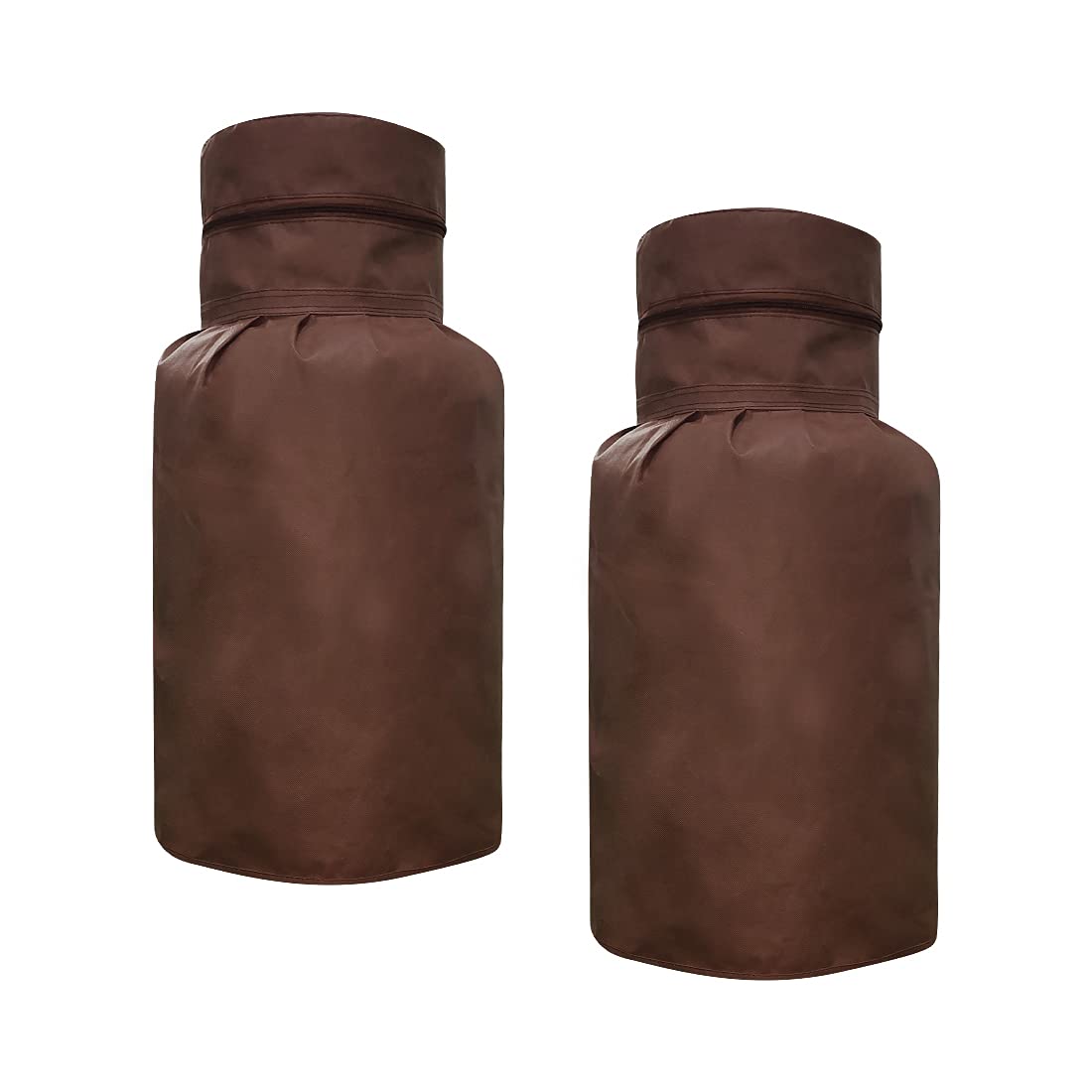 PrettyKrafts dustproof Printed LPG Gas Cylinder Cover Full size, (Pack of 2) Brown-image-24