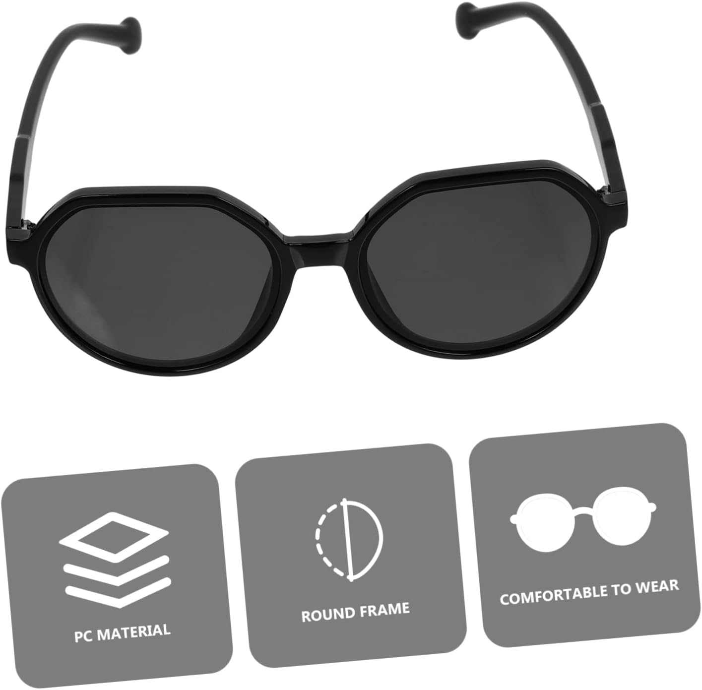 CALLARON 2 Pairs Sunglasses Glasses for Kids Style Glasses Round Glasses Kids Glasses Eyeglass Party Favors