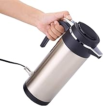 Caldeira De Chaleira De Carro, Chaleira De Viagem De 850ml 24V, Copo De Viagem De Aquecimento De Carro De Aço Inoxidável, Tomada De Isqueiro Garrafa De Aquecedor De água Para Chá E Café