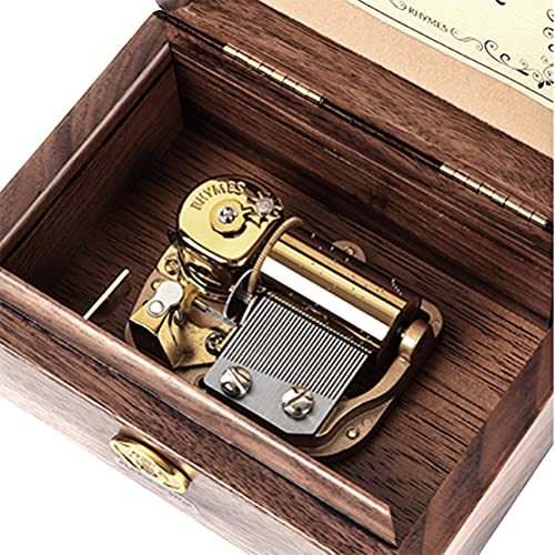 Softalk Wooden Music Box Rhymes High-End Collectible Musical Boxs Gifts For Christmas,Birthday Valentine's Day (30 Note Single Layer Music Box, Tune ; Elfen Lied) #TOP2