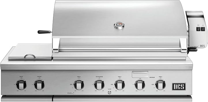 DCS Series 7 48-Inch Built-In Natural Gas Grill With Double Side Burner & Rotisserie - BH1-48RS-N