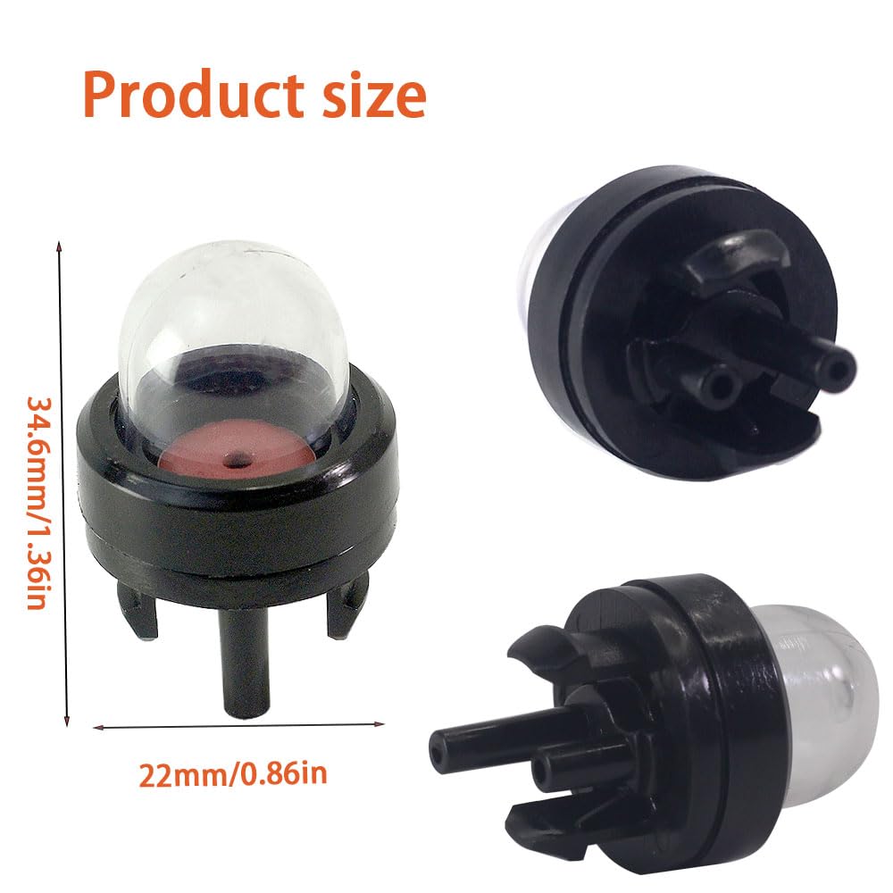 188-512-1 - Bombilla de imprimación a presión para motor pequeño de 2 ciclos Poulan Echo Motosierra Ryobi BP42 Homelite Bolens 125B 125BX 125BVX