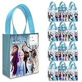 Disney Frozen Party Favor Bags Set – 24 Pack of 8' Frozen Party Goodie Bags for Kids Bulk Reusable Mini Totes | Disney Frozen Birthday Party Supplies
