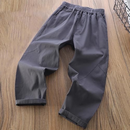 Boys Sweatpants Casual Trendy Elastic Waist Hiking Trousers with Pockets Baggy Soft Comfy Lounge Athletic Sweat Pants2