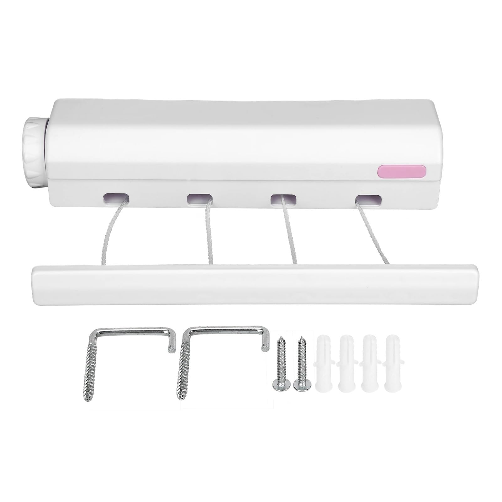 Retractable Clothesline Wall Mounted Clothes Dryer Line Bathroom Invisible Space Saving Drying Hanger