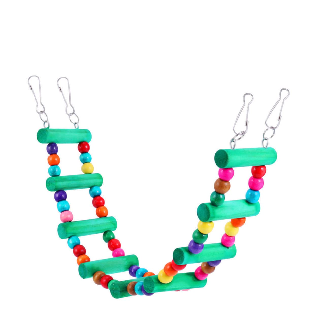 ABOOFAN Lot De 3 Balançoires pour Perroquets Jouets pour Cage À Oiseaux Échelles Et Balançoires pour Perruches Fournitures pour Animaux De Compagnie 2 Pièces X 3