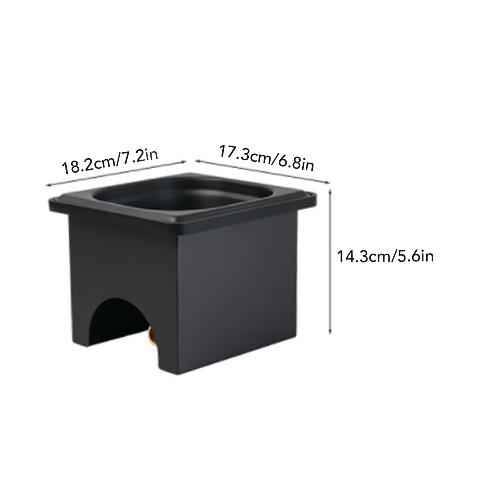Jarra automática de Acero Inoxidable, lavavasos de Vidrio eficiente para fregaderos de Cocina, hoteles y Bares. Ideal para café, Leche y té. Diseño Compacto y Negro (pequeño).
