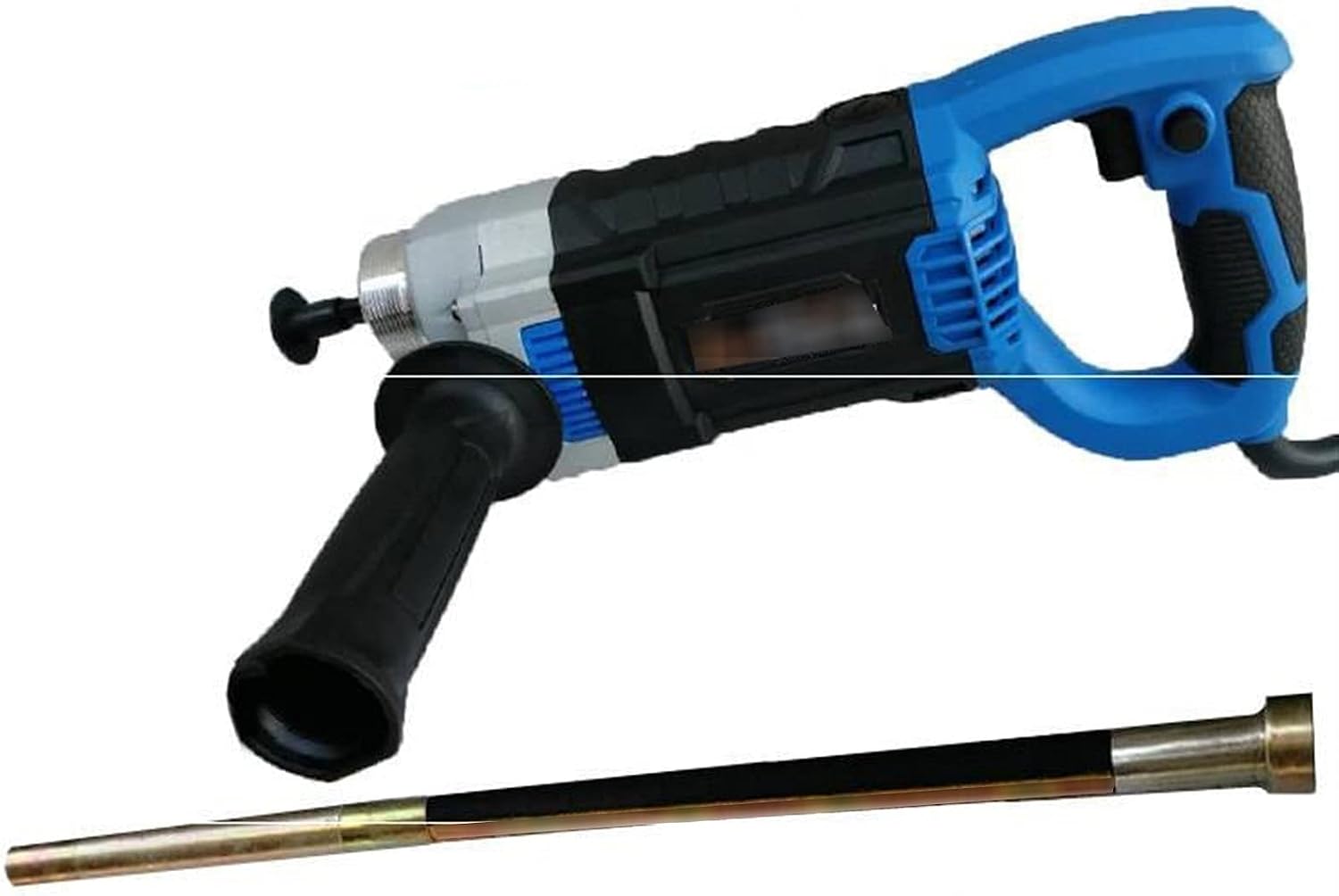 Concrete Mixers, Construction Vibrator Power Concrete Vibrator Hand Held Electric Pencil Vibrator With 1M 1.2M 1.5M Hose(2400W motor+1.5 meter rod)