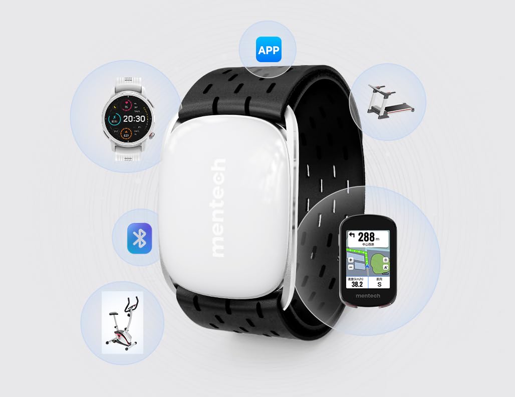 Passion HRM01 - Brazalete de frecuencia cardíaca Brazo Bluetooth Ant+ Sensor Óptico Monitoreo del sueño Compatible con Strava, Garmin, Wahoo, Apps... IP67