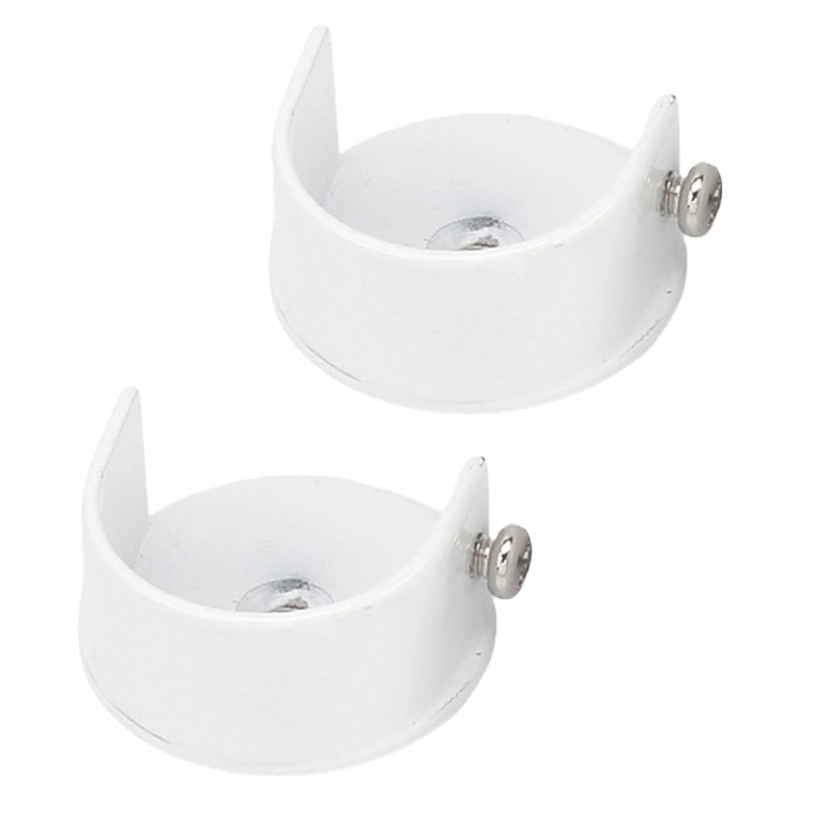 NLAIOUSL 2Pieces Curtain Rod Brackets Curtain Holder for 28mm Rod Wall Mount Alloy Bracket