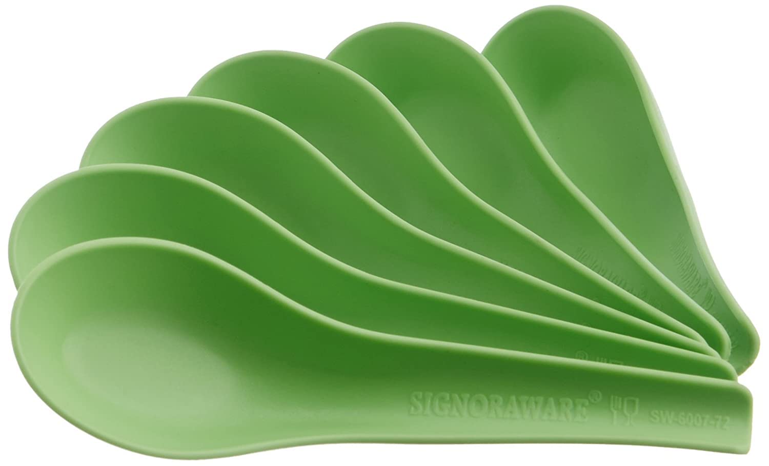 Signoraware Soup Spoon Set, Set of 6, Parrot Green Signoraware Soup Spoon Set, Set of 6, Parrot Green
