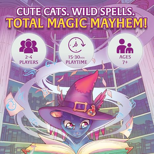 Image of Magpie Games Wizard Kittens Card Game, Semi-Cooperative, Magic Cat Mischief