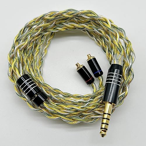 【超希少】16芯 金メッキリケーブル 膨張式mmcx/4.4mm バランス 超高評価!最高スペック16芯 超希少金メッキケーブル 膨張式mmcx