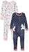 Carter's Baby Girls 2-Pack Cotton Pajamas, Unicorn/Dino, 18 Months